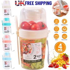 4x Yoghurt Cup with Spoon Dry