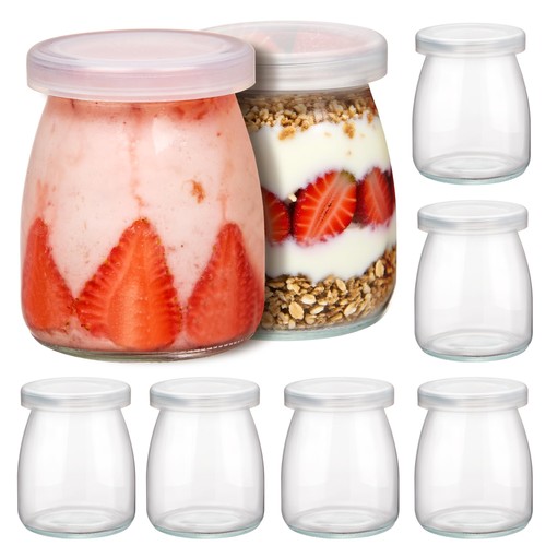 200ml glass yogurt pots - pots, pack