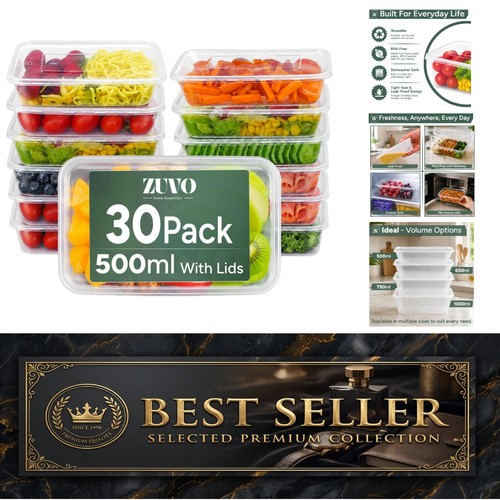 Clear meal prep containers - clear,