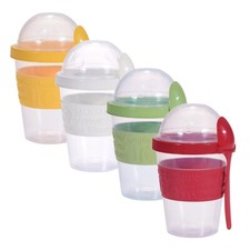 Yoghurt Cup Pots & Spoon