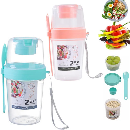 Yoghurt cup with spoon - cup,