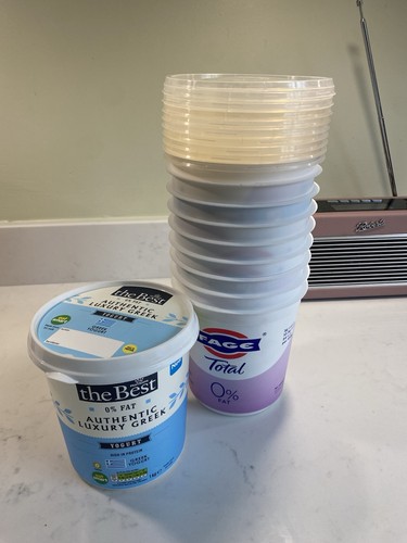 Empty 950g fage - fage, pots