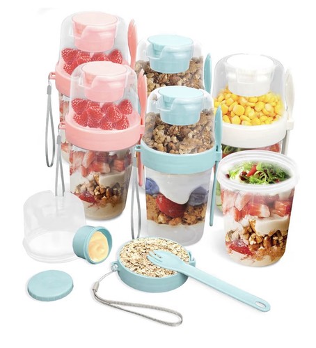 Overnight oats jar 2pcs - overnight, jar,