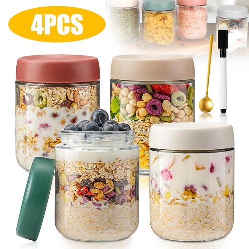 Overnight oats jar - 4x,