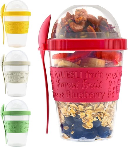 Yogurt cup with lid spoon - lid,