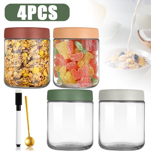 4pcs 500ml overnight oats jars - 500ml,