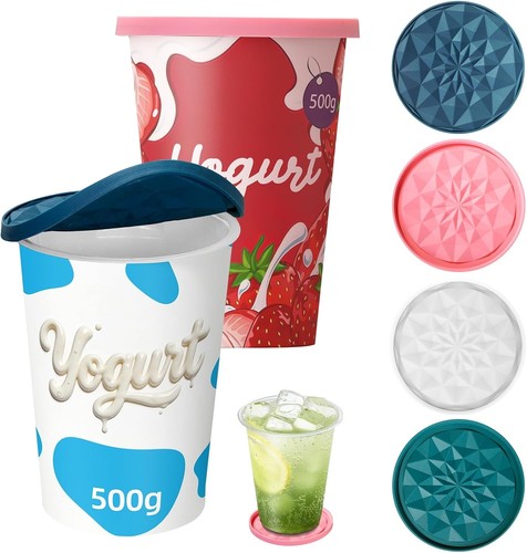 Yoghurt pot lids - only, fit