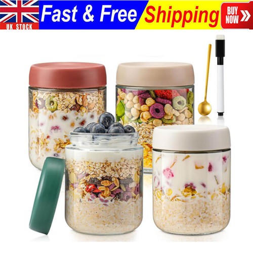 4pcs 500ml oats - jar, leak-proof