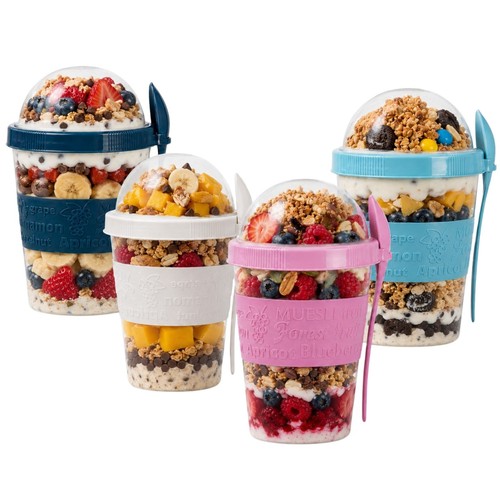 Yogurt cup with lid spoon - lid,